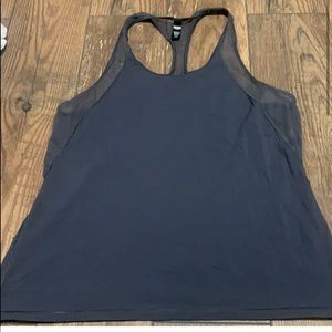 Gray Blueish Victoria Secret VSX workout yoga tank top